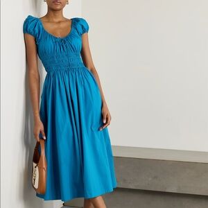 DÔEN Quinn tie dress cobalt small